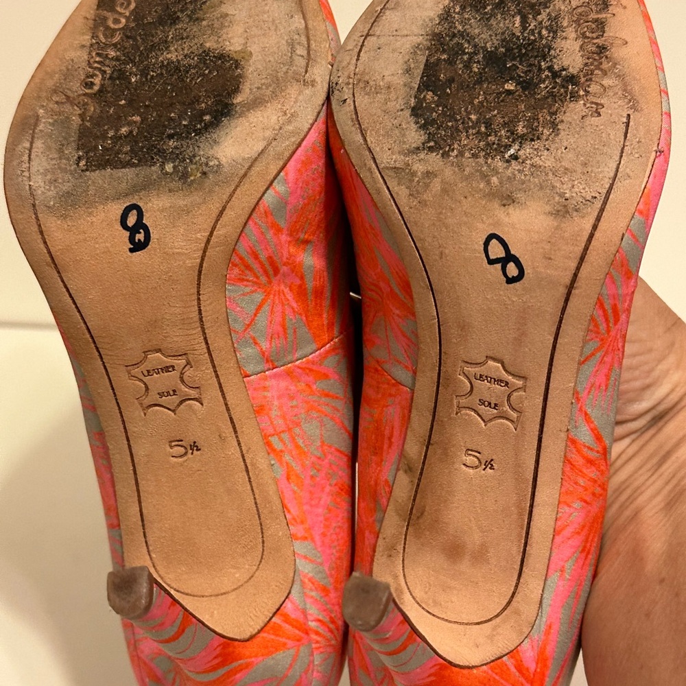 Sam‎ Edelman Women's Red and Pink Heels - Picture 5 of 5